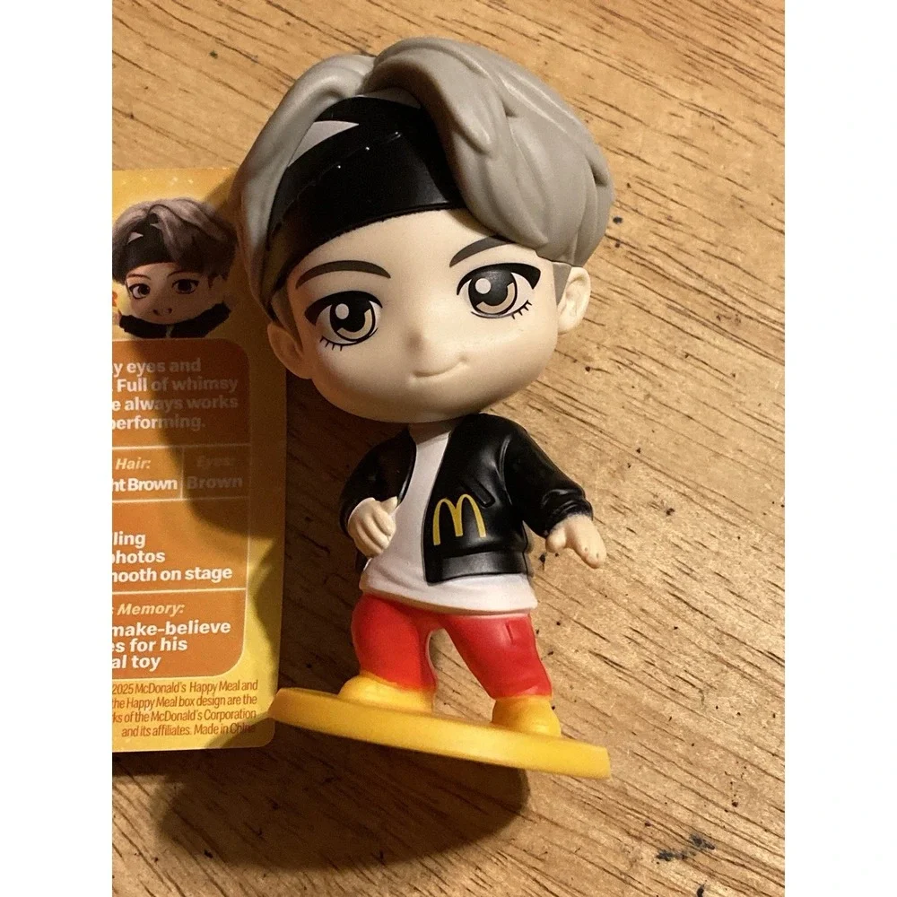 McDonalds Tiny TAN BTS V Precious Teddy Bear 2025 Happy Meal Toy K-Pop